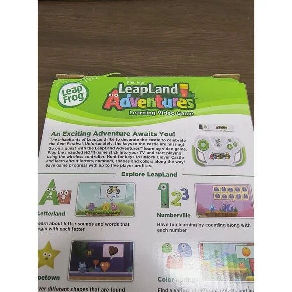 LeapFrog LeapLand Adventures Learning TV Video Game - English Edition, Wireless